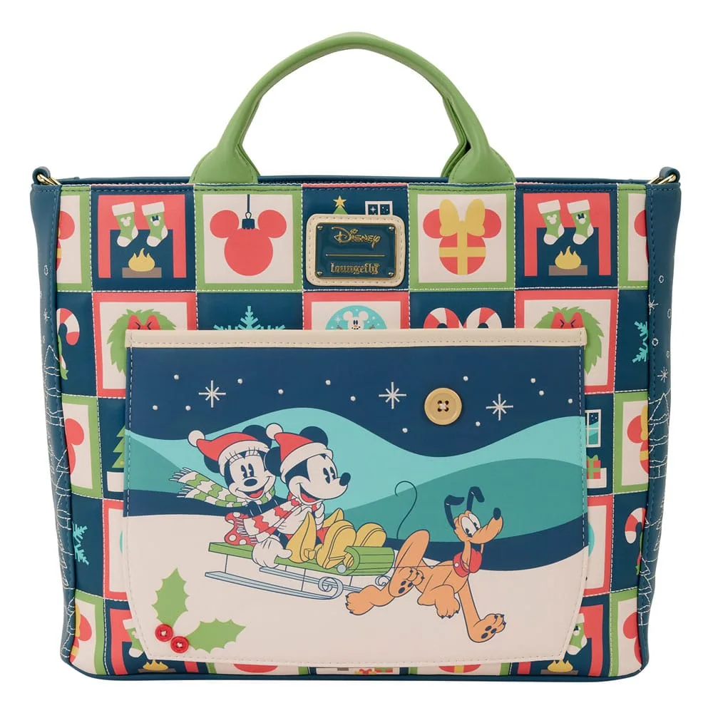 Disney Tote Bag – Loungefly Mickey and Minnie Holiday