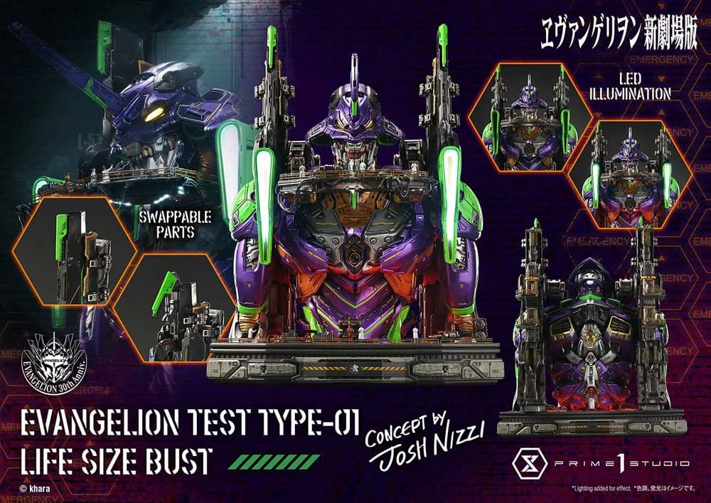 Neon Genesis Evangelion buste – Test Type-01 Josh Nizzi 86 cm 4