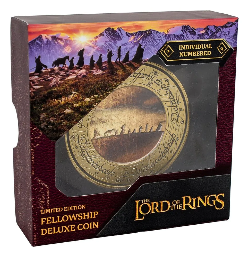 Lord of the Rings Coin – The Fellowship with Display Stand 2