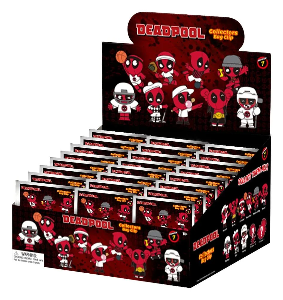 Deadpool Bag Clips – Series 7 Blind Bag Display