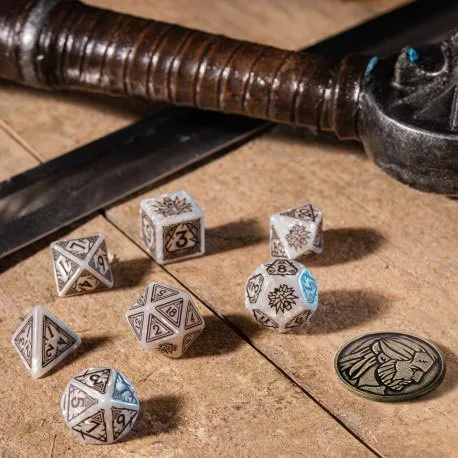 The Witcher Dice Set – Geralt the White Wolf 3