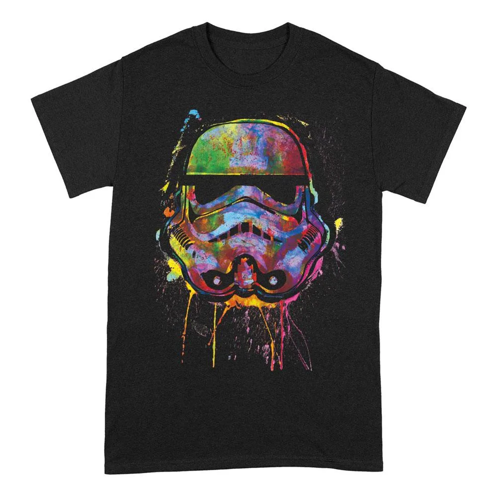 Star Wars T-Shirt – Paint Splats Helmet L