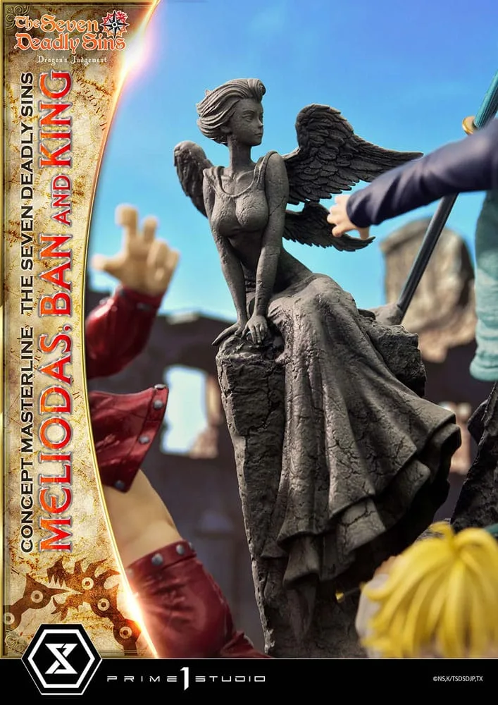 Seven Deadly Sins Statue – Meliodas, Ban and King 55 cm 23