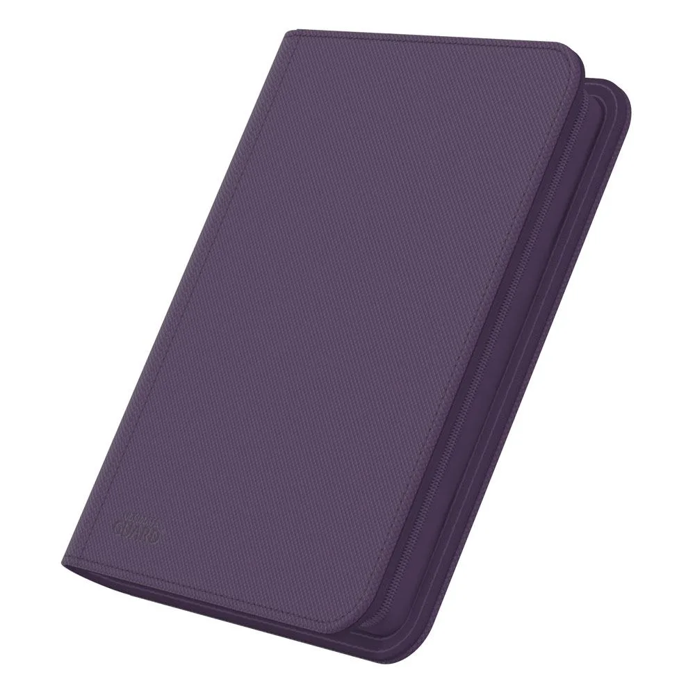 Ultimate Guard Card Binder – Purple Zipfolio 160 8-Pocket Xenoskin