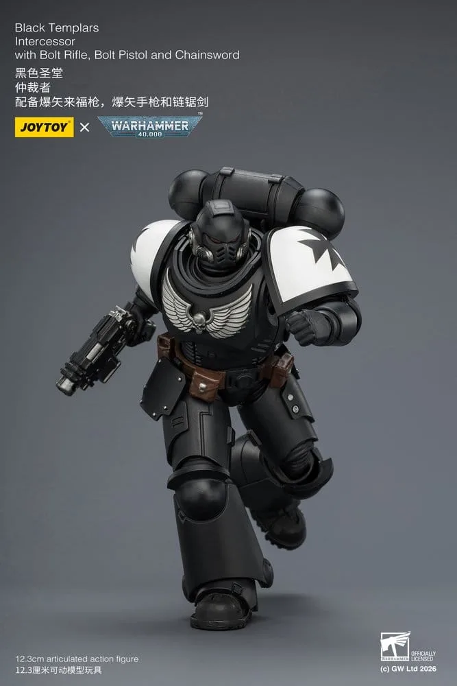 Warhammer 40,000 actiefiguur – Black Templars Intercessor 12,3 cm 16