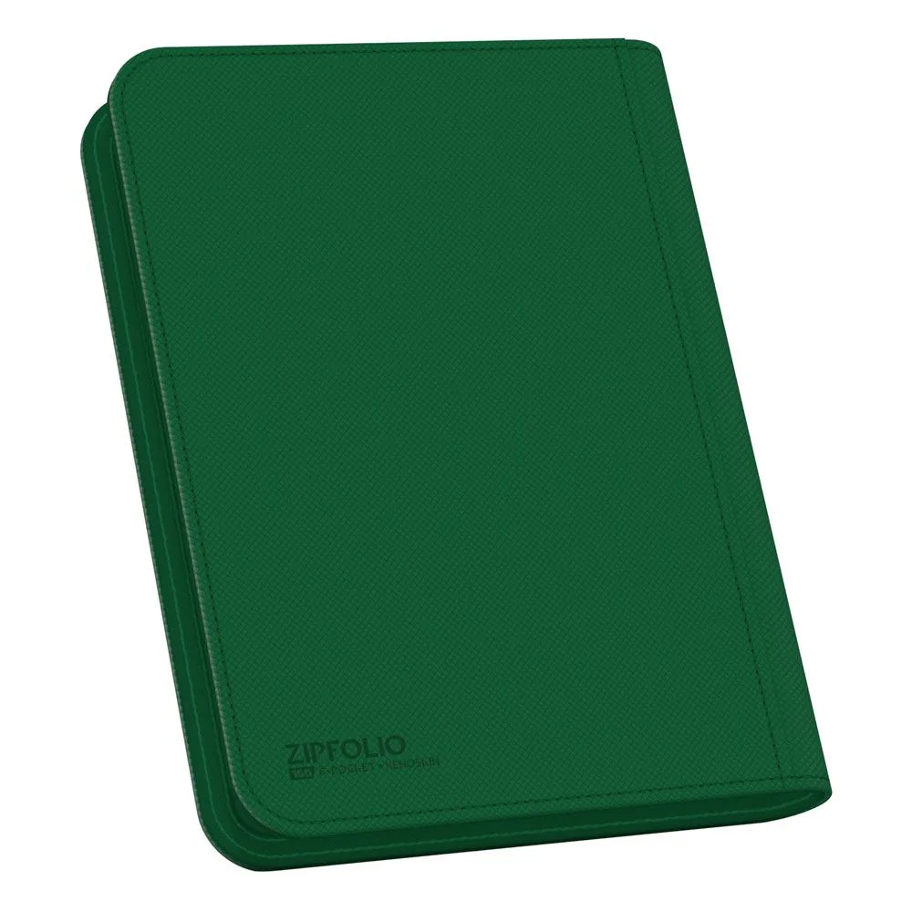 Ultimate Guard Card Binder – Zipfolio 160 8-Pocket Xenoskin Green 4