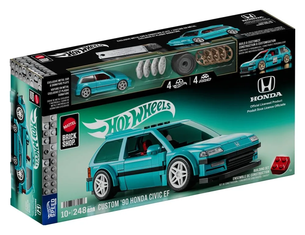 Hot Wheels Building Set – Custom 1990 Honda Civic EF 1:32 3