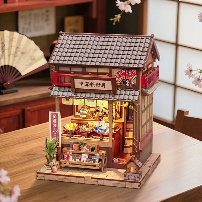 Miniatuurhuisje Bouwpakket – Tsukino Eogi-dou 19 x 14 cm 19