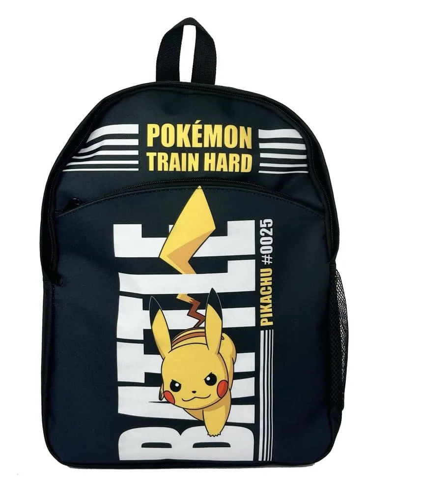 Pokémon Backpack – Train Hard Black
