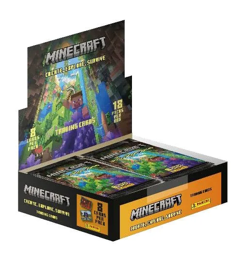 Minecraft Trading Cards – Create Explore Survive 18-Pack Display