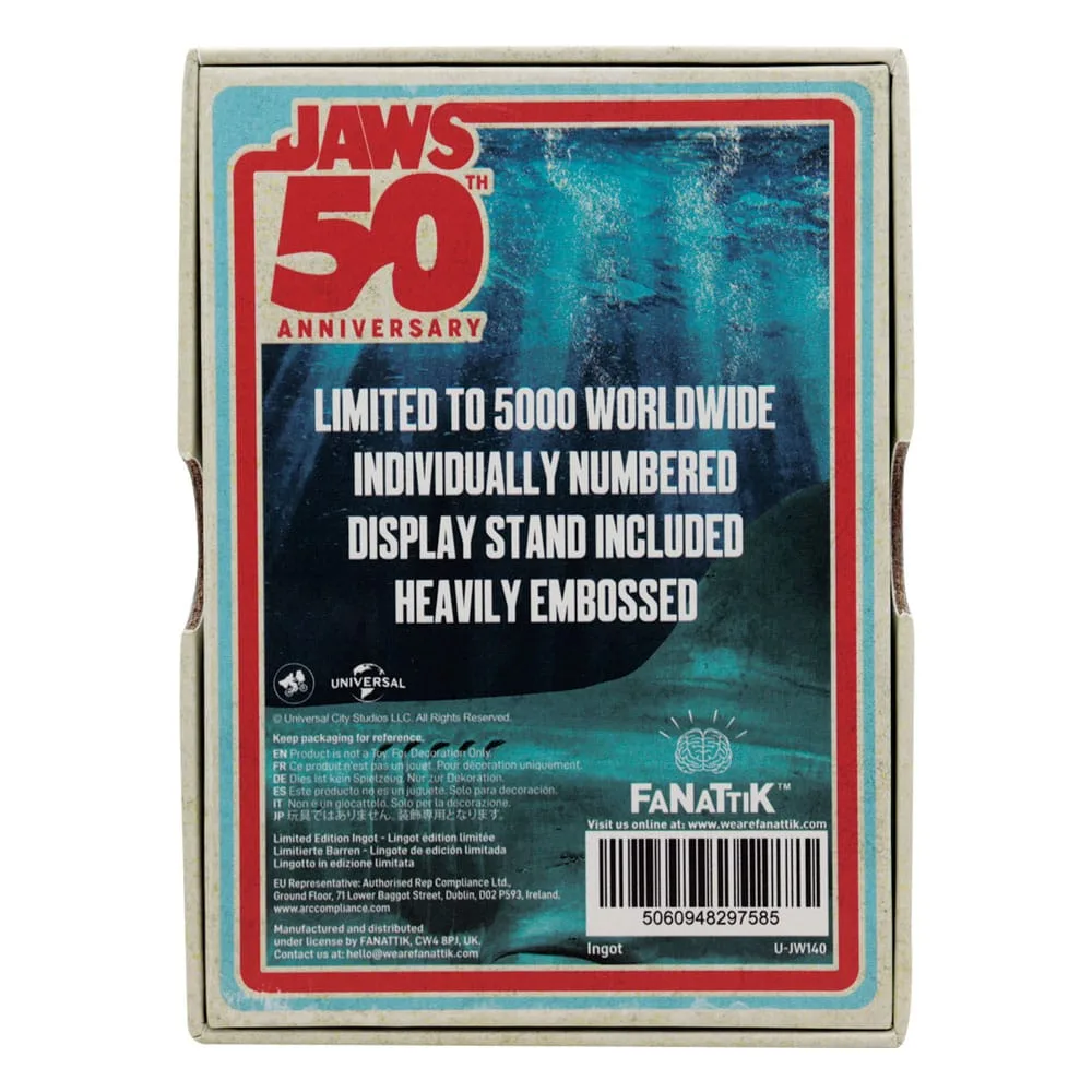 Jaws Ingot – 50th Anniversary Poster Edition 90 x 60 mm 3
