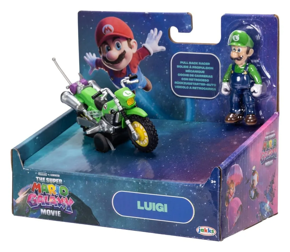 Super Mario Galaxy Movie Action Figure – Luigi with Motorcycle 6 cm 3