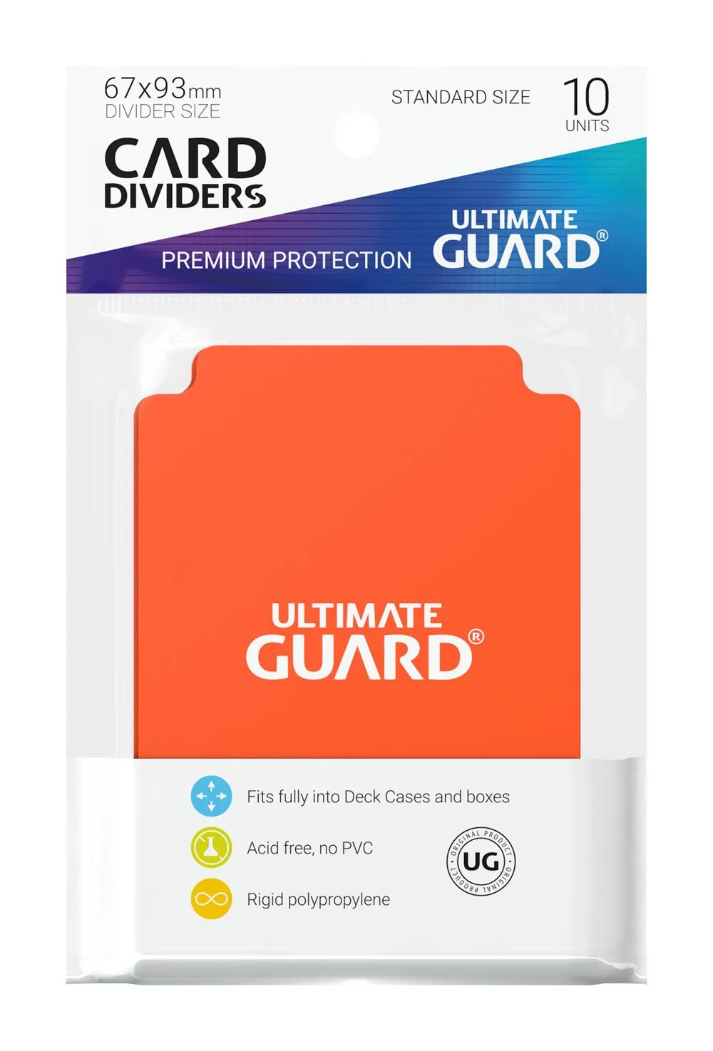 Ultimate Guard Card Dividers – Orange 10-Pack 67 x 93 mm 2