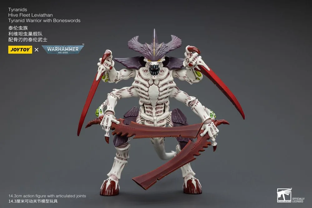Warhammer 40k Action Figure – Tyranid Warrior with Boneswords 12 cm