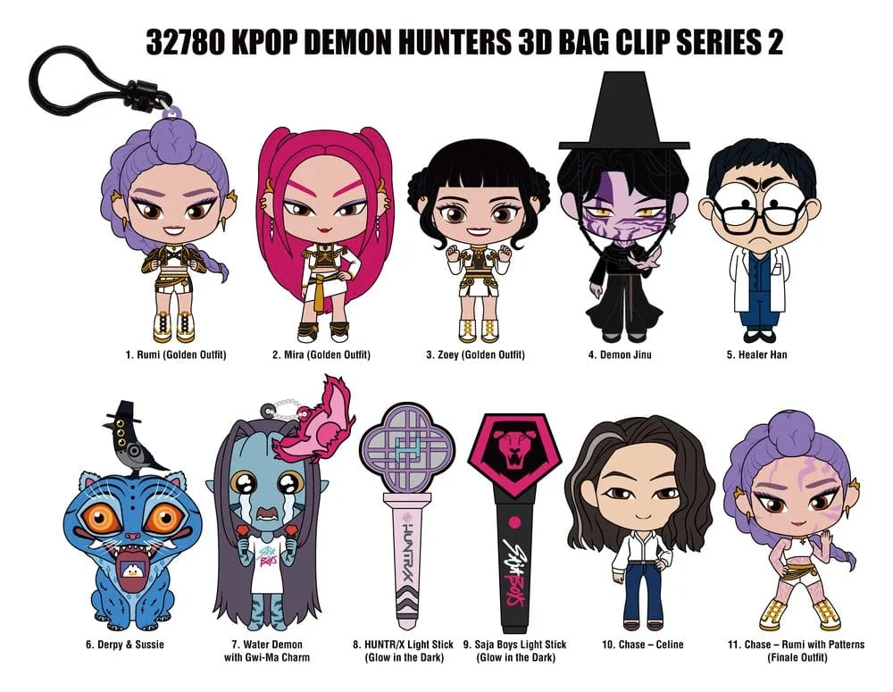 KPop Demon Hunters Bag Clip Display – Series 2 24 Blind Bags 3