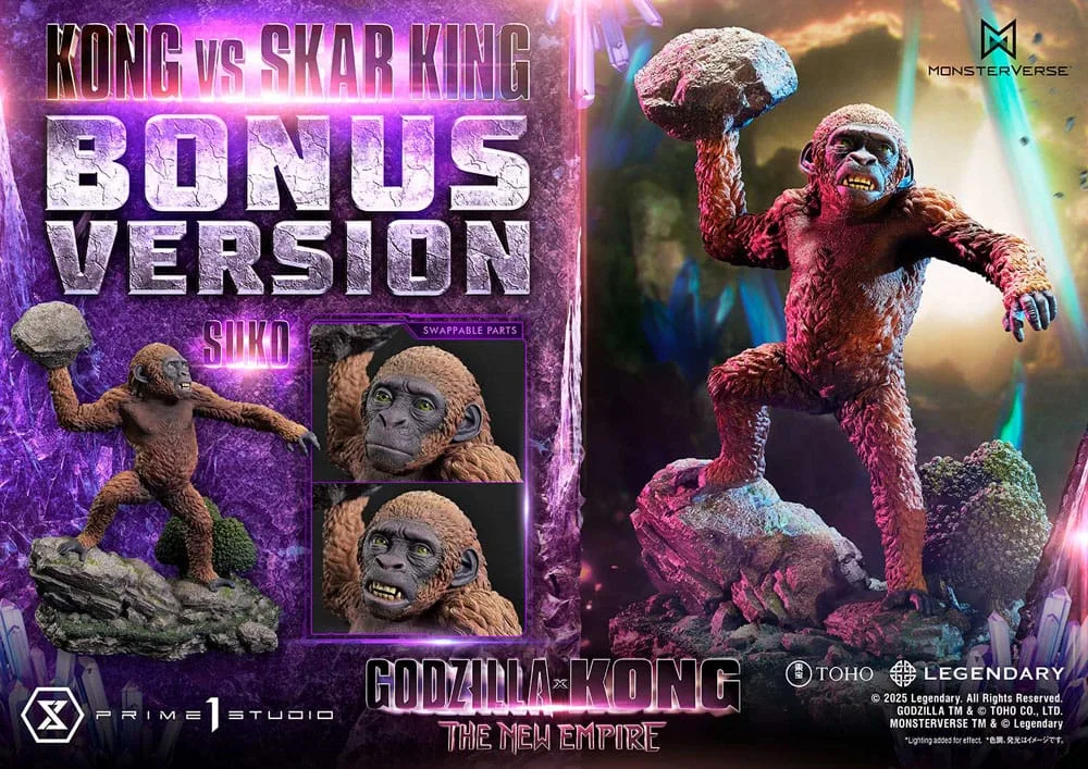 Godzilla x Kong Statue – Kong vs Skar King Bonus Version 104 cm 3