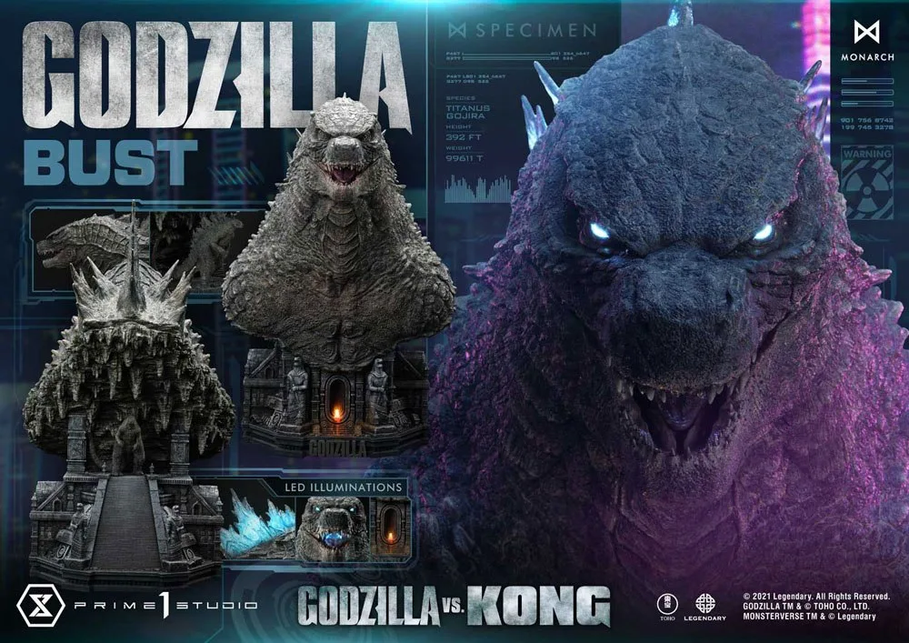 Godzilla vs Kong Bust – Bonus Version 75 cm 2