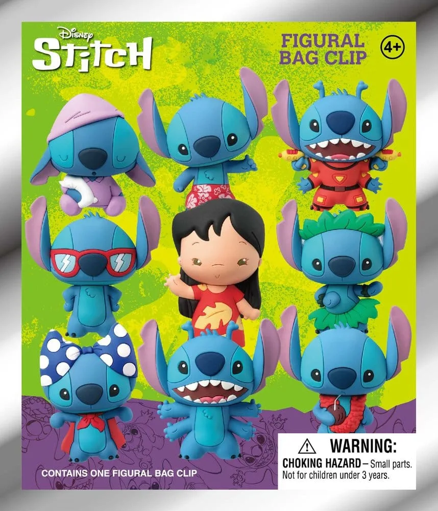 Lilo & Stitch Bag Clips – Series 1 Blind Bag Display of 24 3
