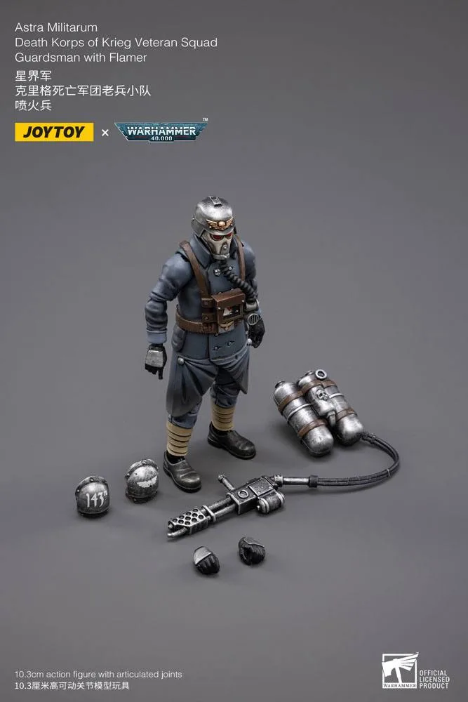 Warhammer 40K Action Figure – Krieg Guardsman with Flamer 10.3 cm 5