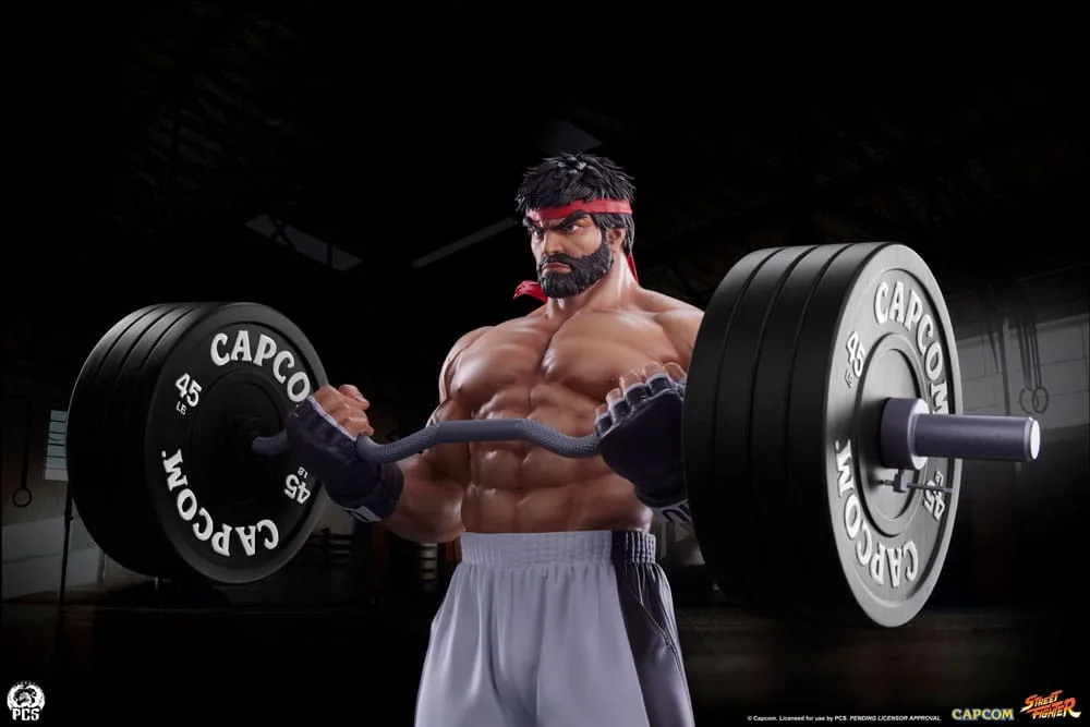 Street Fighter Statue – Ryu Battle Edition Powerlifting 53 cm 22