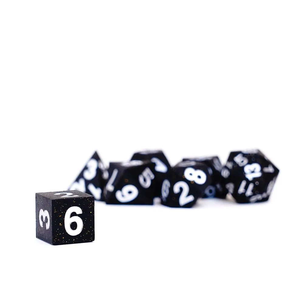 FanRoll Silicone Dice Set – Sharp Edge Gold Scatter 16 mm 4