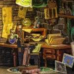 Darkness Common Room Book Nook – CuteBee Wooden Kit 23 x 11 cm 11