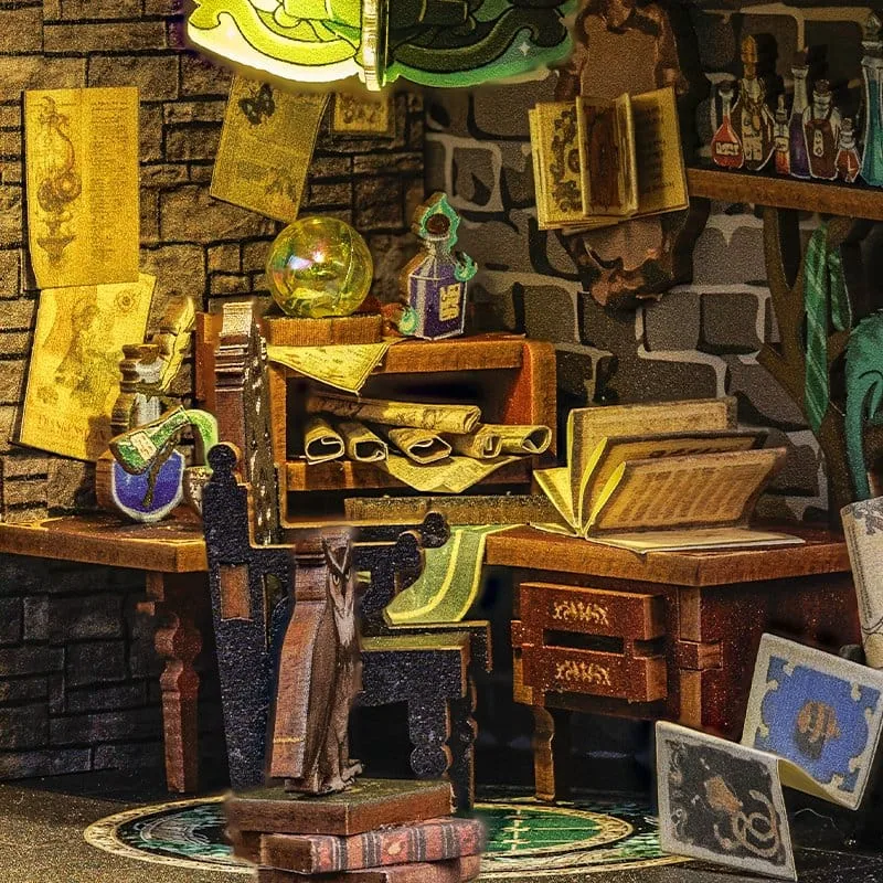 Darkness Common Room Book Nook – CuteBee Wooden Kit 23 x 11 cm 11