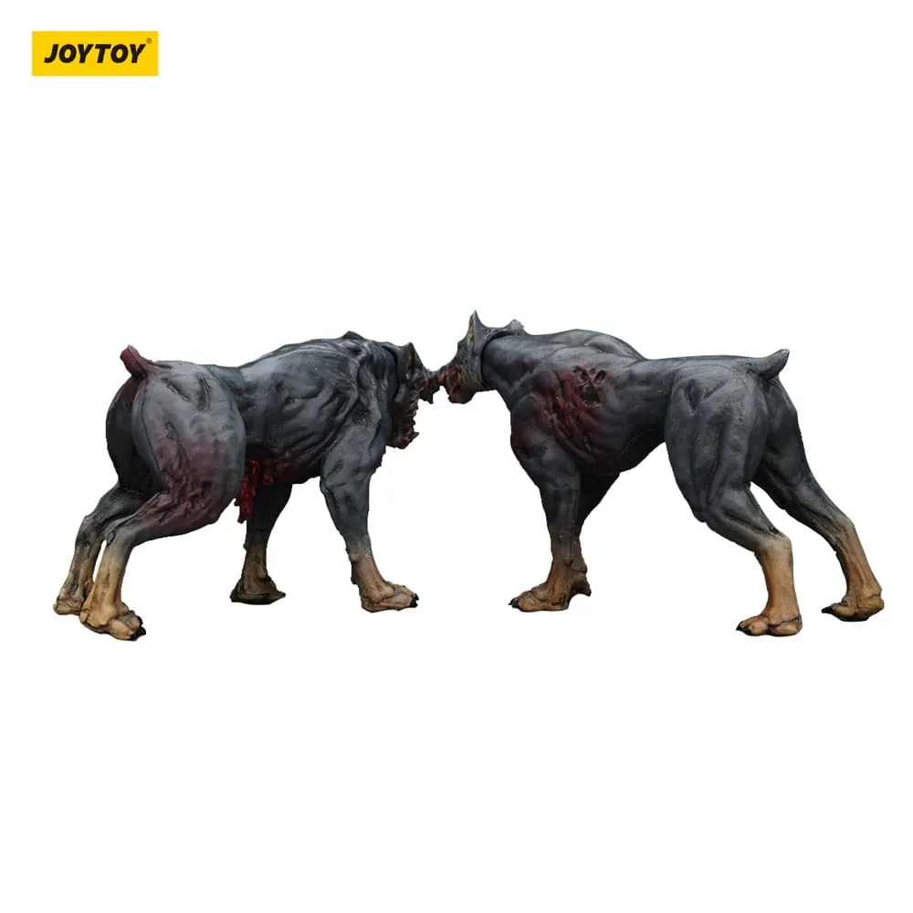 Zombie Dark Source Action Figures – Police Dogs 2-Pack 8 cm 7