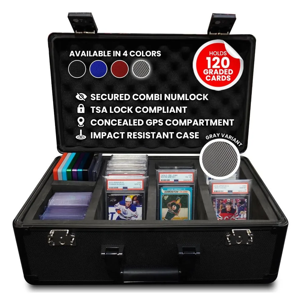 Trading Card Storage Box – Evoretro Gray XL 120 Graded Cards