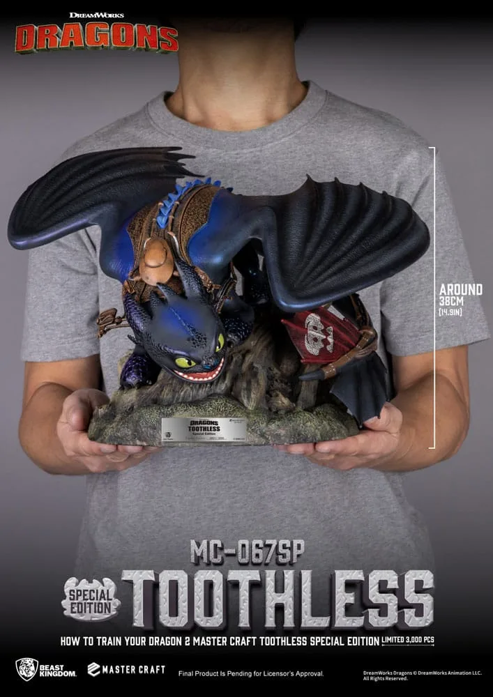 How to Train Your Dragon 2 Statue – Master Craft Toothless 38 cm 9