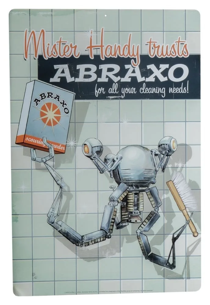 Fallout Metal Sign – Mr. Handy