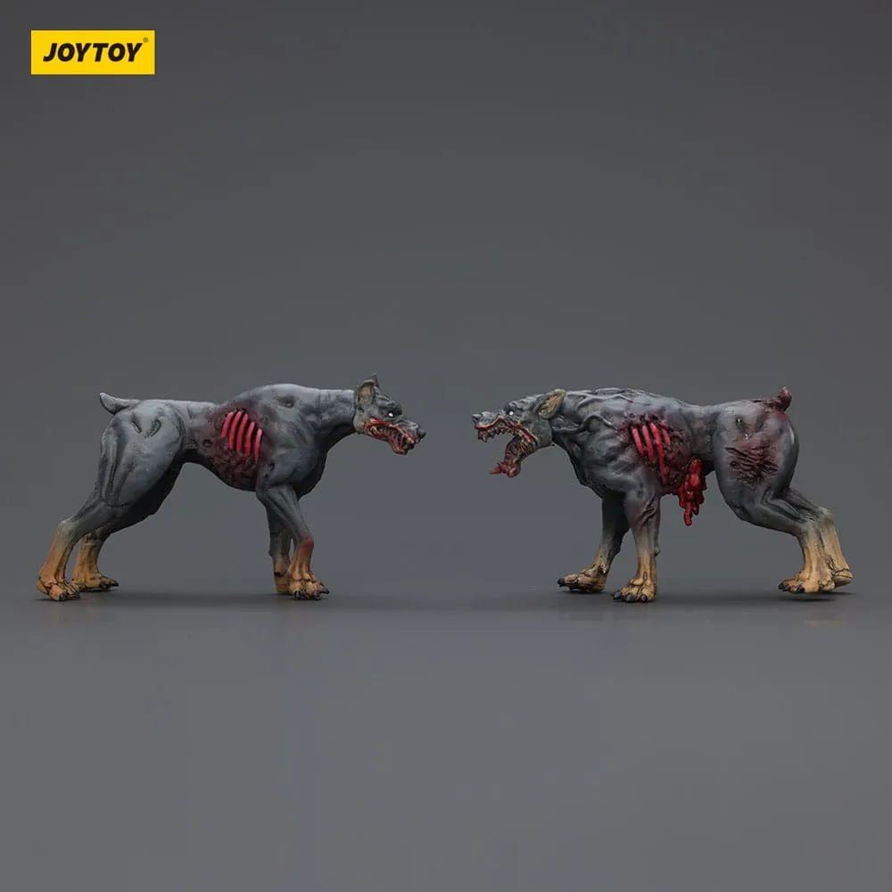 Zombie Dark Source Action Figures – Police Dogs 2-Pack 8 cm 5