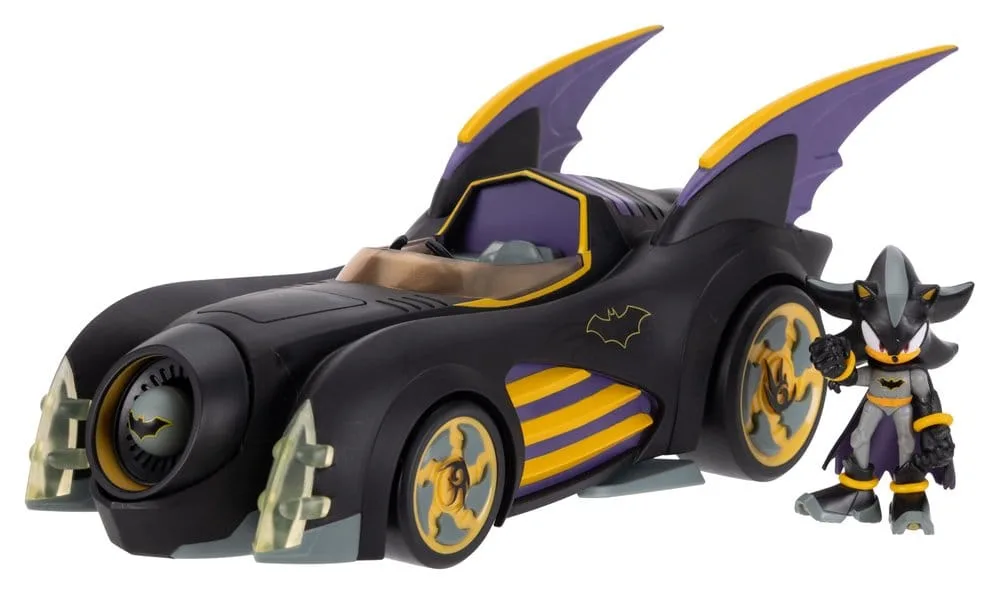 DC x Sonic Figure and Vehicle – Shadow Batman with Batmobile 6 cm 11