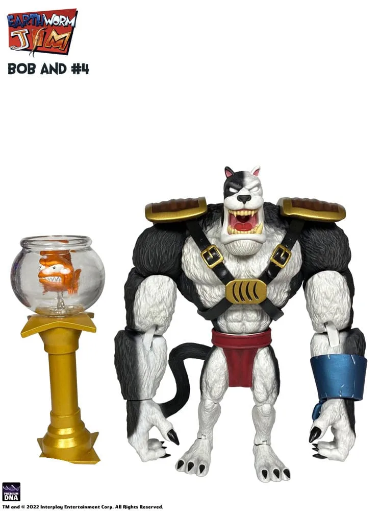 Earthworm Jim Actionfiguren-Set – Bob the Killer Goldfish und #4 3