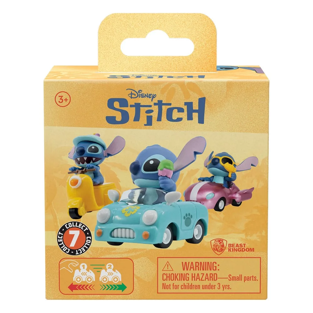 Lilo & Stitch Pullback Vehicles – Stitch Blind Box 12-Pack 4–6 cm 6