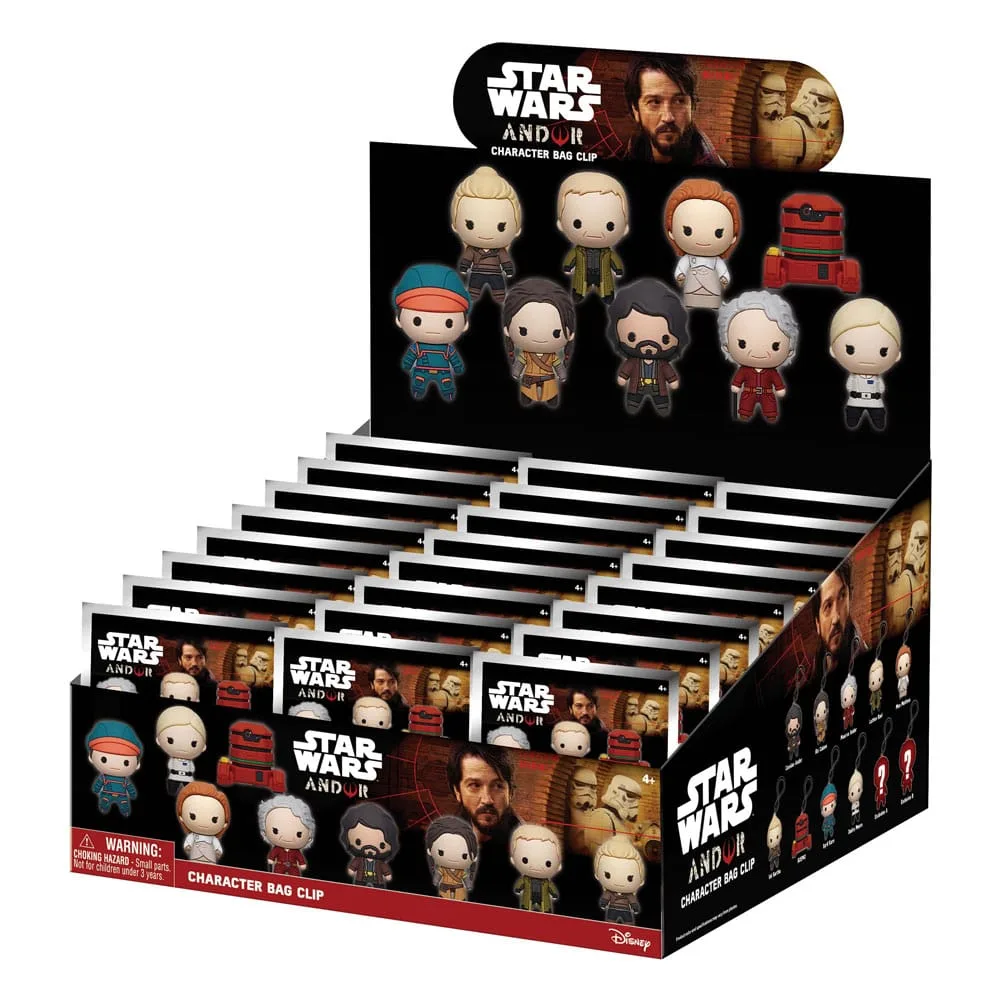 Star Wars 3D Foam Bag Clips – Andor Display of 24