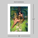 Bettie Page Fine Art Print – Jungle Bettie Unframed 46 x 61 cm 7