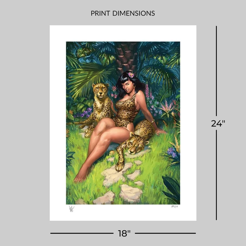 Bettie Page Fine Art Print – Jungle Bettie Unframed 46 x 61 cm 7