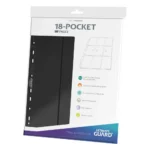 Ultimate Guard Binder Pages – Black 18-Pocket Side-Loading 10-Pack 1