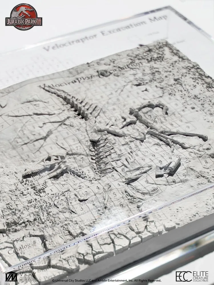 Jurassic Park III Excavation Map – Velociraptor 27 cm 3