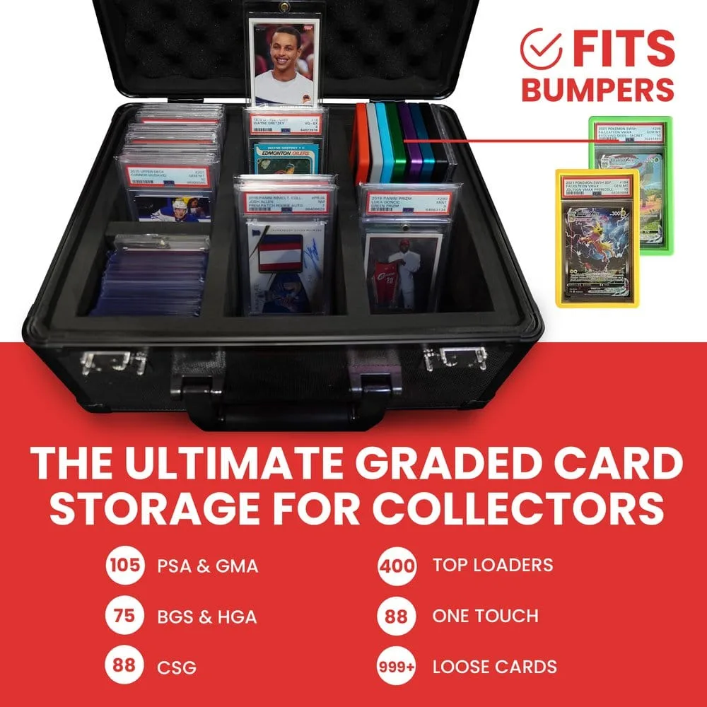 Evoretro Trading Card Storage Box – Grey 90-Slab Capacity 2