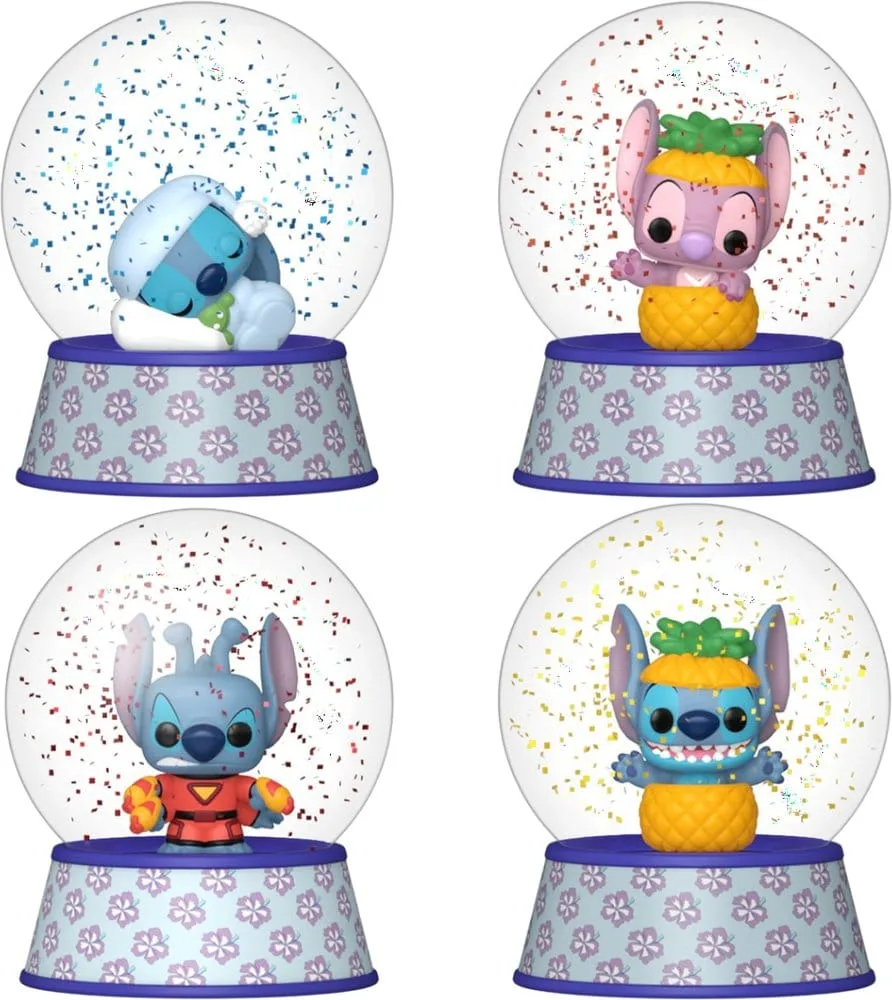 Lilo & Stitch Mini Figures – Glitter Globes 12-Box Display 5 cm