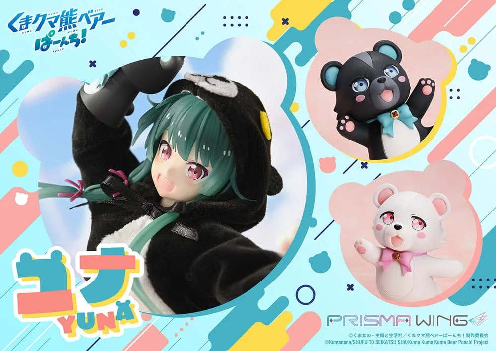 Kuma Kuma Kuma Bear Punch Statue – Yuna Prisma Wing 28 cm 2