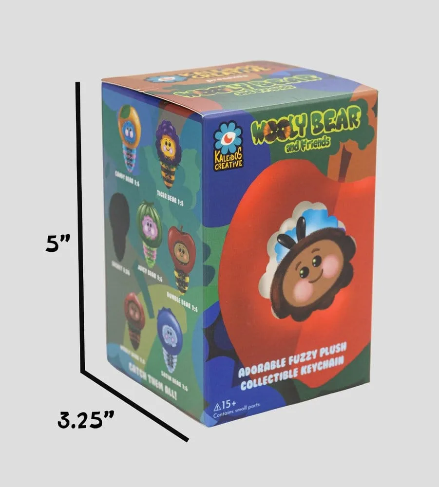 Wooly Bear and Friends Plush Keychain – Series 1 Blind Box Display 7 cm 9