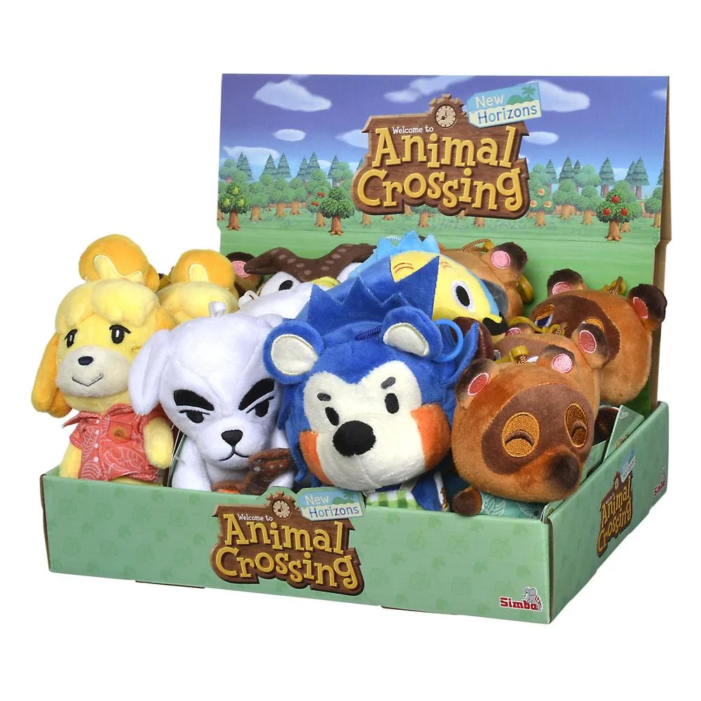 Animal Crossing Pluche sleutelhangers – Set van 12 15 cm 2