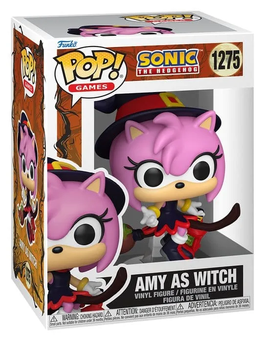 Sonic the Hedgehog Vinyl Figure – Funko Pop Amy on Broom 9 cm 2