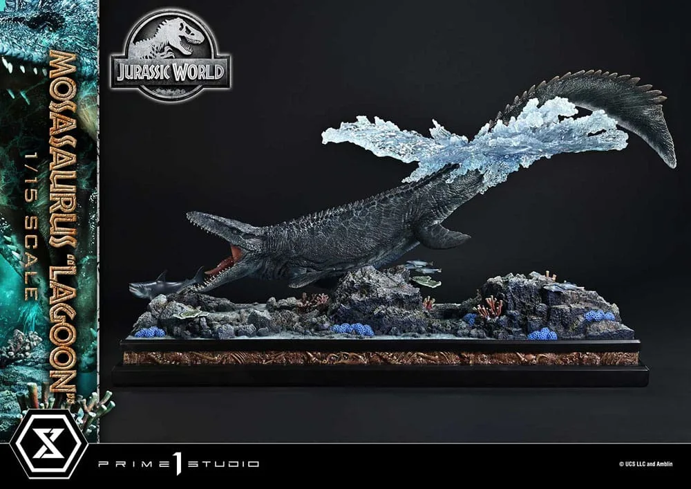 Jurassic World Statue – Mosasaurus Lagoon Bonus Version 57 cm 9