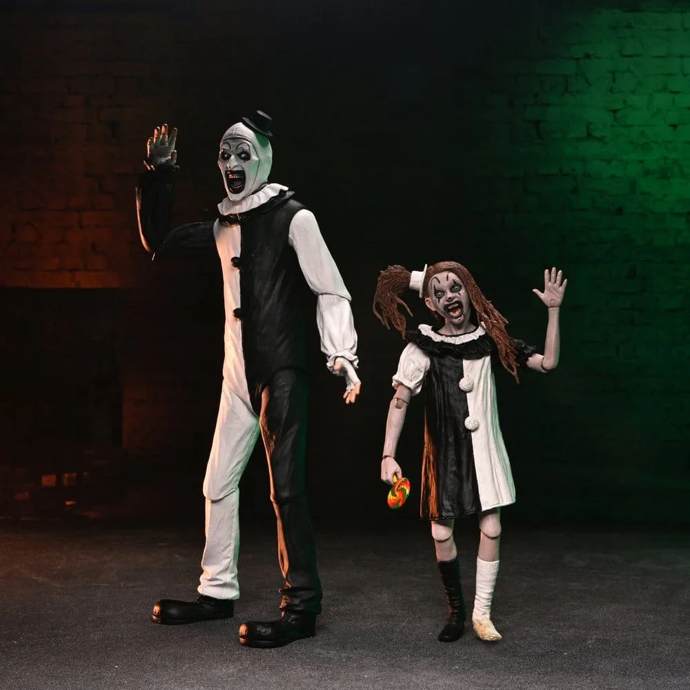 Terrifier 2 actiefigurenset – Art the Clown & Little Pale Girl 18 cm 17