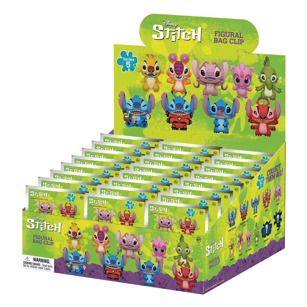 Lilo and Stitch Bag Clips – Series 5 Display of 24 3