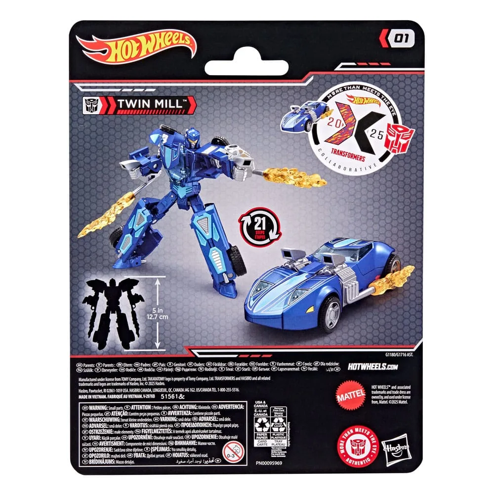 Hot Wheels x Transformers Action Figure – Twin Mill 12.5 cm 8